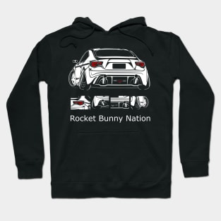 FT86 BRZ rocket bunny car nation Hoodie